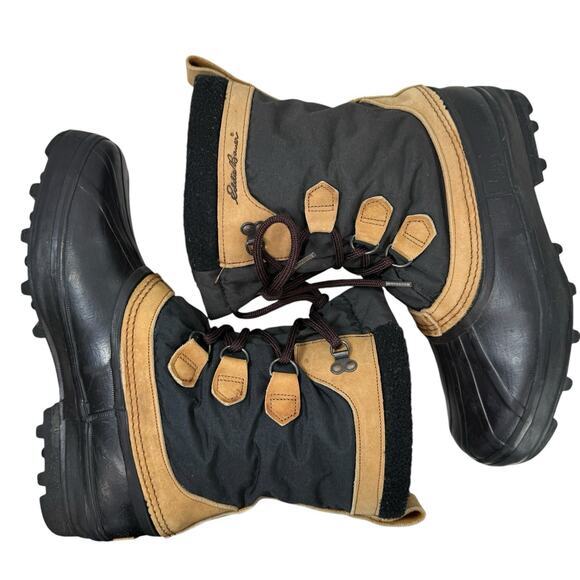 SOREL EDDIE BAUER Vintage Boots Winter Snow Duck Brown Lined Canada‎ Mens 11 - Picture 7 of 11